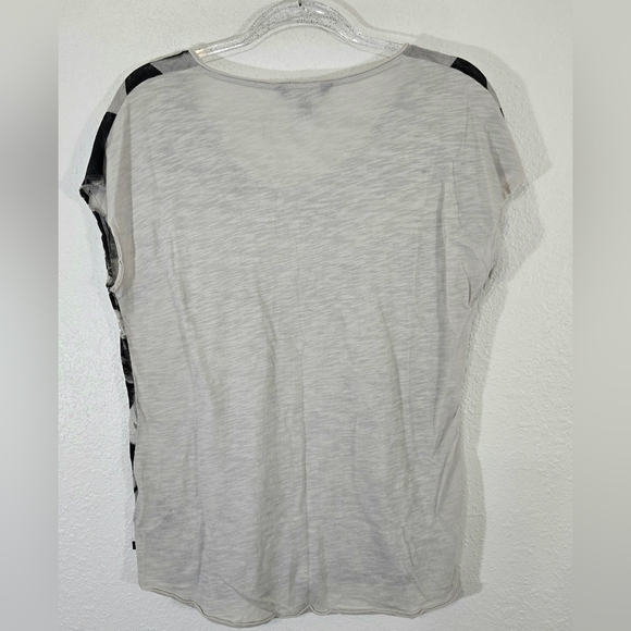 ROCK & REPUBLIC Animal Print Black/Tan Shirt Dark Academia, S - Picture 5 of 7